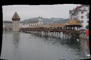 Kapellbrücke in Luzern, Switzerland, europe, switzerland, luzern, lake, city, bridge, kapellbrücke, covered, geraniums, tourism, wooden, roofed